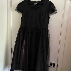 Black party tulle dress
